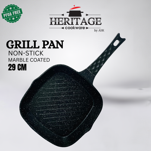 Heritage Non-Stick Marble Coated Grill Pan 29cm