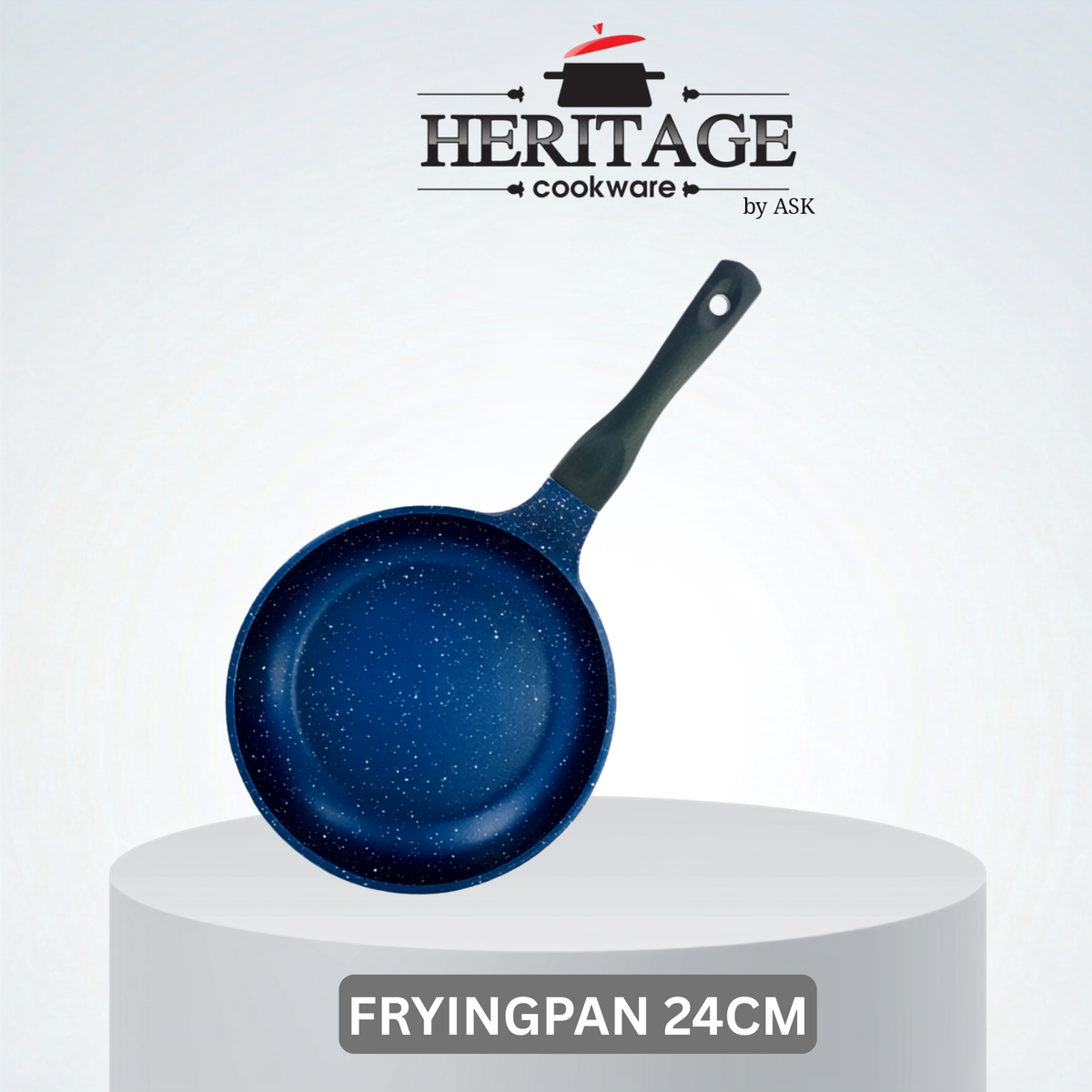 Homage 18-Piece Marble Non-Stick Die-Cast Cookware Set