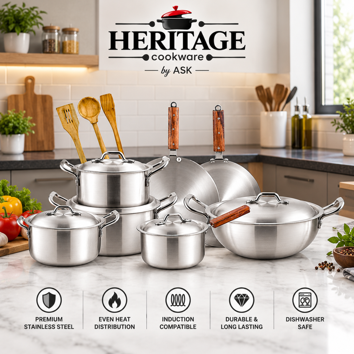 15 PCS METAL FINISH ALUMINIUM GIFT SET