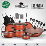 Heritage Super Non-Stick Cookware 21-Piece Set