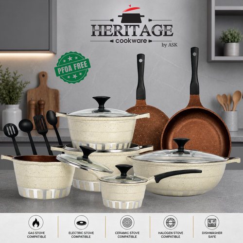 Homage Non-Stick DieCast Cookware 18-Piece Set