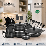 Heritage Super Non-Stick Cookware 21-Piece Set