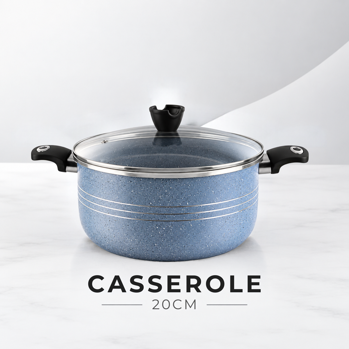 13 PCS ITALIAN NONSTICK MARBLE COATED GIFT SET--Free Gift