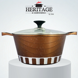 Homage 18-Piece Marble Non-Stick Die-Cast Cookware Set