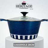 Homage 18-Piece Marble Non-Stick Die-Cast Cookware Set