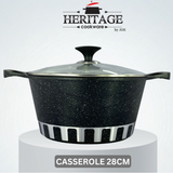 Homage 18-Piece Marble Non-Stick Die-Cast Cookware Set
