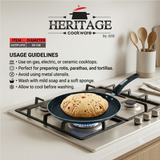 Heritage 30 CM Premium Marble Coated Non-Stick Hot Plate