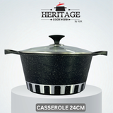 Homage 18-Piece Marble Non-Stick Die-Cast Cookware Set