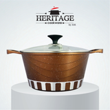 Homage 18-Piece Marble Non-Stick Die-Cast Cookware Set