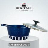 Homage 18-Piece Marble Non-Stick Die-Cast Cookware Set