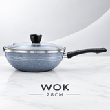 13 PCS ITALIAN NONSTICK MARBLE COATED GIFT SET--Free Gift