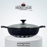 Homage 18-Piece Marble Non-Stick Die-Cast Cookware Set