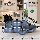 Heritage Super Non-Stick Cookware 21-Piece Set