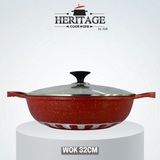 Homage 18-Piece Marble Non-Stick Die-Cast Cookware Set