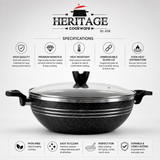 Heritage 30 CM Premium Marble Coated Karahi