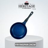 Homage 18-Piece Marble Non-Stick Die-Cast Cookware Set