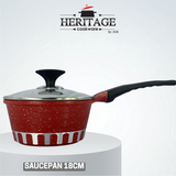 Homage 18-Piece Marble Non-Stick Die-Cast Cookware Set