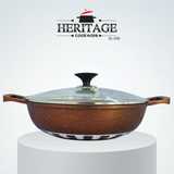 Homage 18-Piece Marble Non-Stick Die-Cast Cookware Set