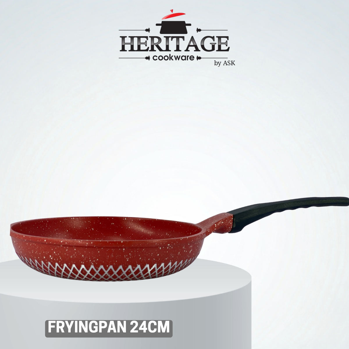 Homage 18-Piece Marble Non-Stick Die-Cast Cookware Set