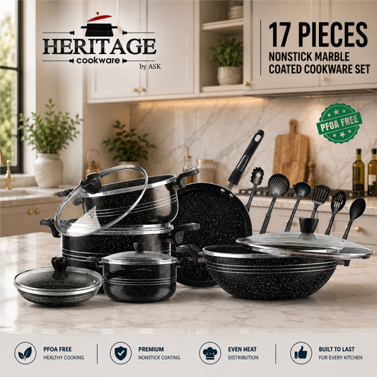 WinnChing Non-Stick Cookware 17-Piece Set