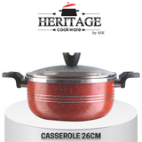 Italian 17 PCS Premium Marble Coated Non-Stick Cookware Set