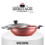 Italian 17 PCS Premium Marble Coated Non-Stick Cookware Set